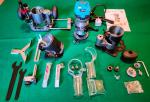 Set Rifilatrice Elettrica 710W Vevor con tre basi 5
