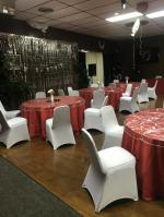 Makes basic folding/card table type chairs really look nice and pop 4