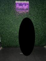 Prom backdrop, hung on wooden frame, w/black sheet since the wall was white. Great pictures!! 5