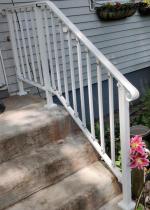 Real wrought iron top rail. 5