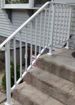 Real wrought iron top rail. 5