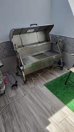 VEVOR Parrilla de Cordero Cochinillo Parrilla Asada 52W 90kg Barbacoa Eléctrica 4