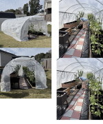 20 x 10 x 7 Walk-In Tunnel Greenhouse 5