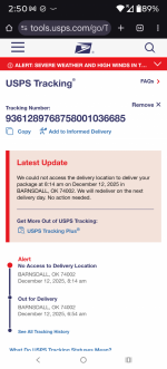 Never received it 1
