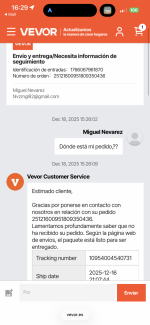 Servicio de entrega nefasto 1