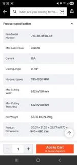 SAW HAS INCORRECT WIRING FOR 240V 1
