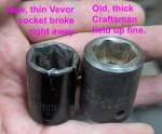 Wrench seems pretty good. Sockets are made of paper. 5