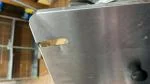 Freidora abollada y sucia 1