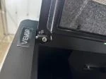 Not safe at all. Very weak hinge.  Easy to pry open.  1