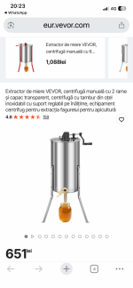 Centrifuga cu două rame 1