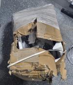 Delivery very late. Packaging completely destroyed. 1