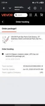 Didn't receive the package yet  1