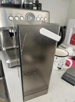 Cheap water container, very brittle plastic material, it Cracked! Use is a charm.  2