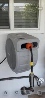 The retractable hose reel 5