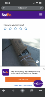 Arrived damaged they would not return for a refund. 1