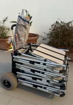 Carrello da spiaggia VEVOR con ruote grandi 4
