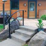 nice landscape stair rail 5