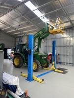 Safety cage for tractor loader forks 5