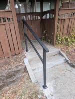 Handrail on cement steps 5