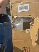 Damaged in shipping  1