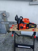 This saw has a 20 inch bar which takes a good deal of power to drive the chain. 4