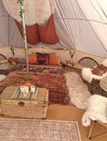 Did not look like the photo! The tent I ordered had a different rooftop and was cotton canvas.  4