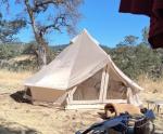 Did not look like the photo! The tent I ordered had a different rooftop and was cotton canvas.  4