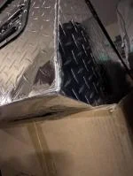 Watch out for damaged corners and proper closure of top.  2