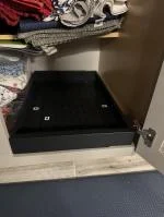 Kitchen cabinet pull out shelves.  5