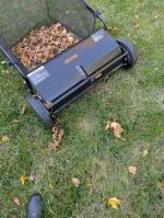 Very hard to push on lawn  1