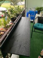 Great table for railing and small areas that fold down  5